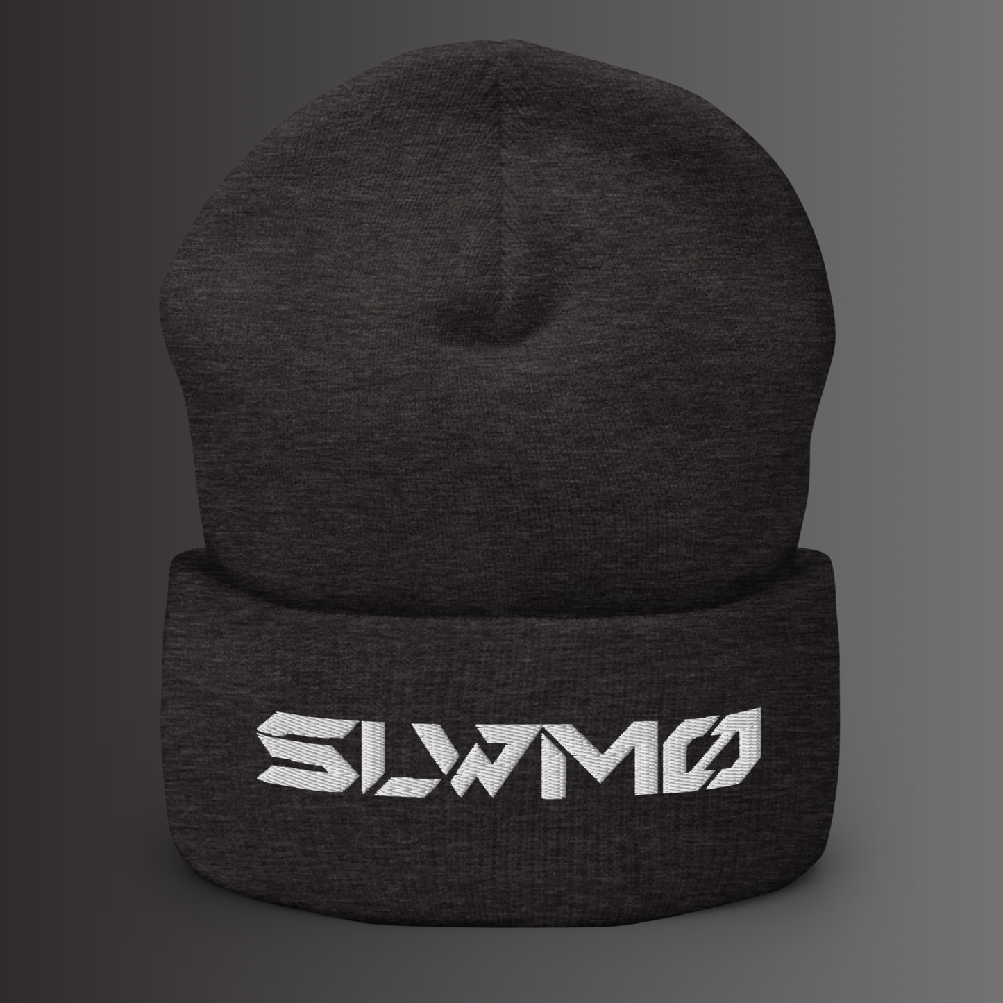 SLWMO Logo Cuffed Beanie (White Thread)