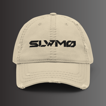 SLWMO Distressed Dad Hat (Black Thread)