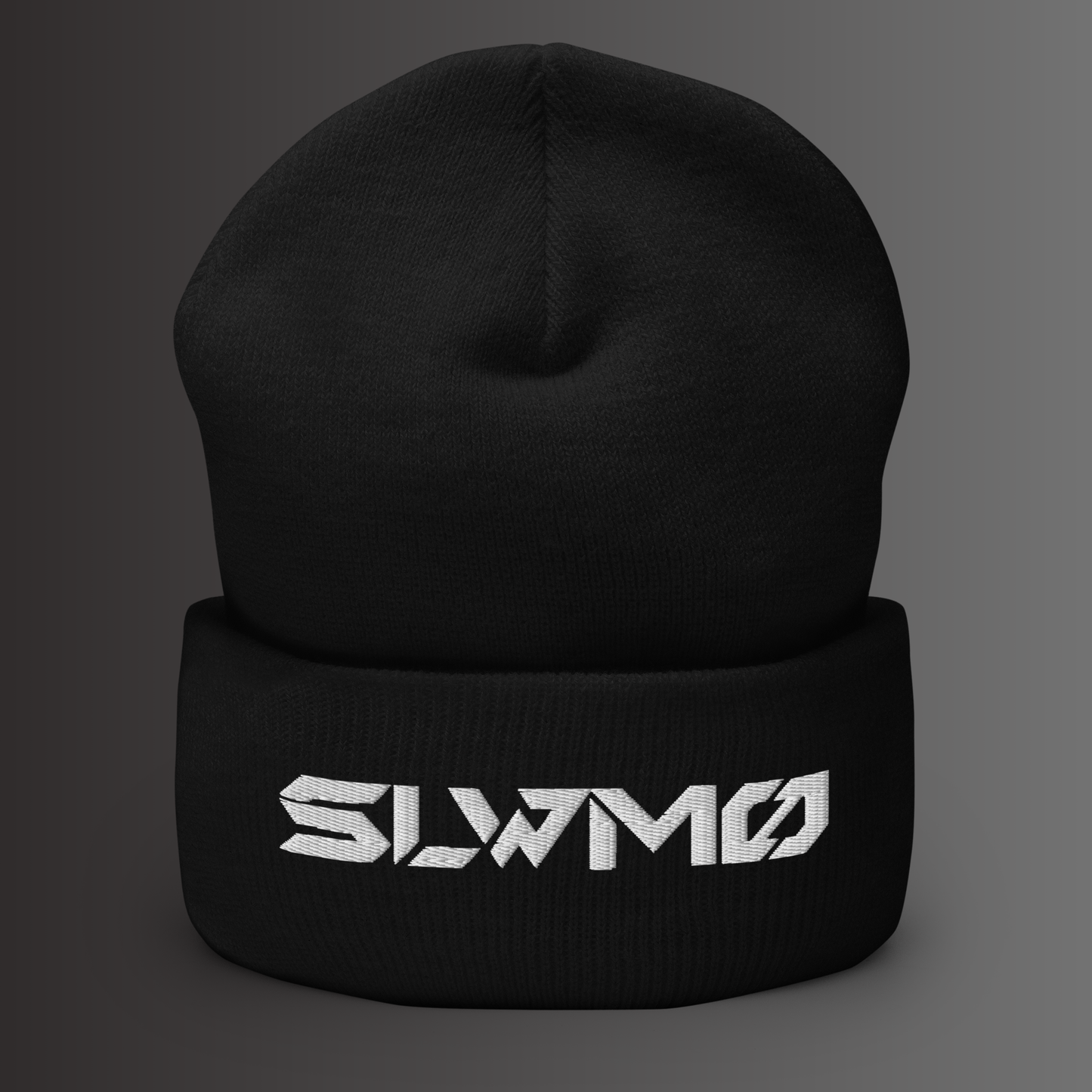 SLWMO Logo Cuffed Beanie (White Thread)