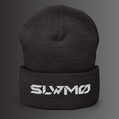 SLWMO Logo Cuffed Beanie (White Thread)