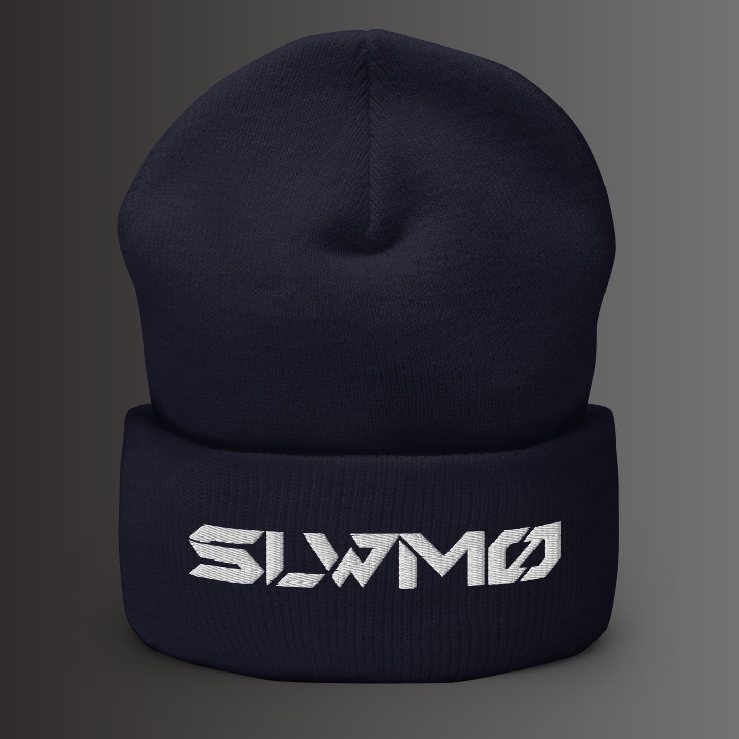 SLWMO Logo Cuffed Beanie (White Thread)