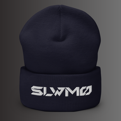 SLWMO Logo Cuffed Beanie (White Thread)