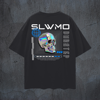 SLWMO Skull Future Drop Shoulder Heavyweight Tee