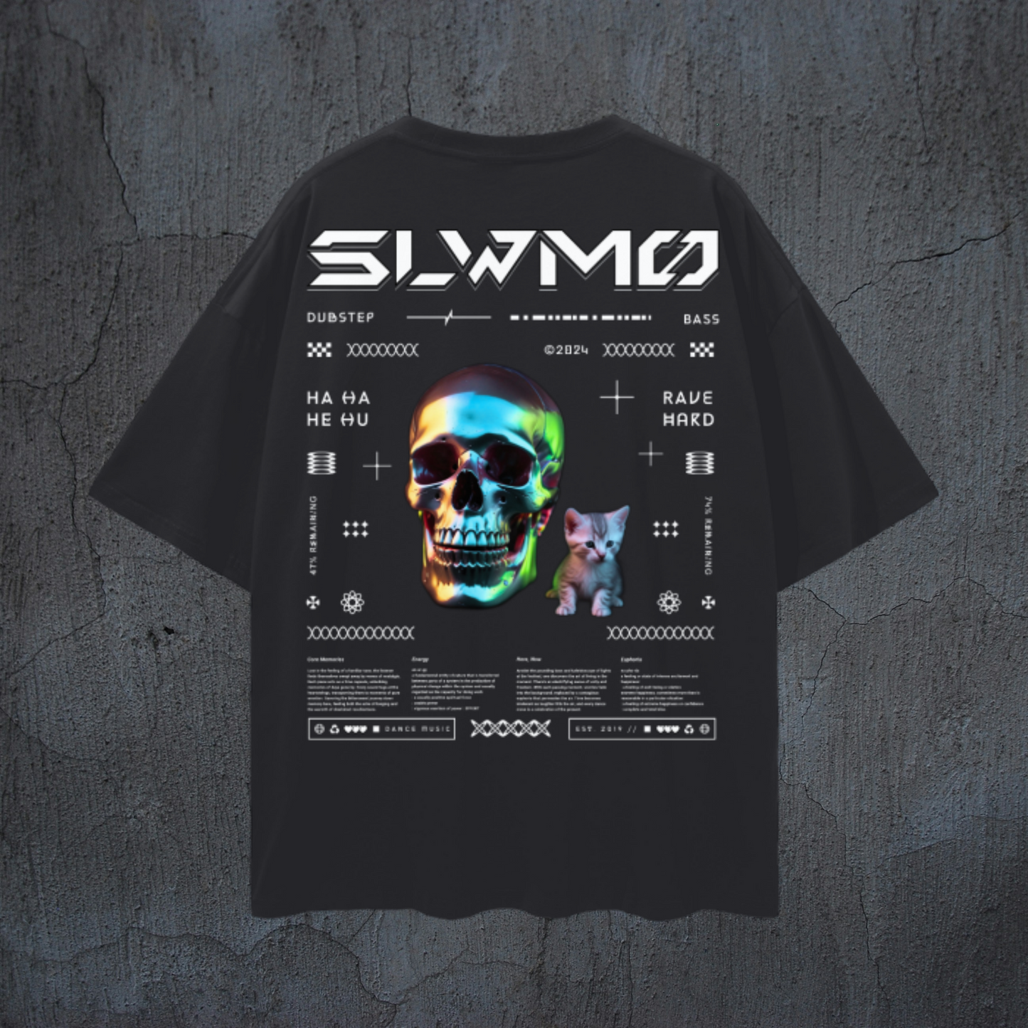 SLWMO Rave Hard Drop Shoulder Heavyweight Tee