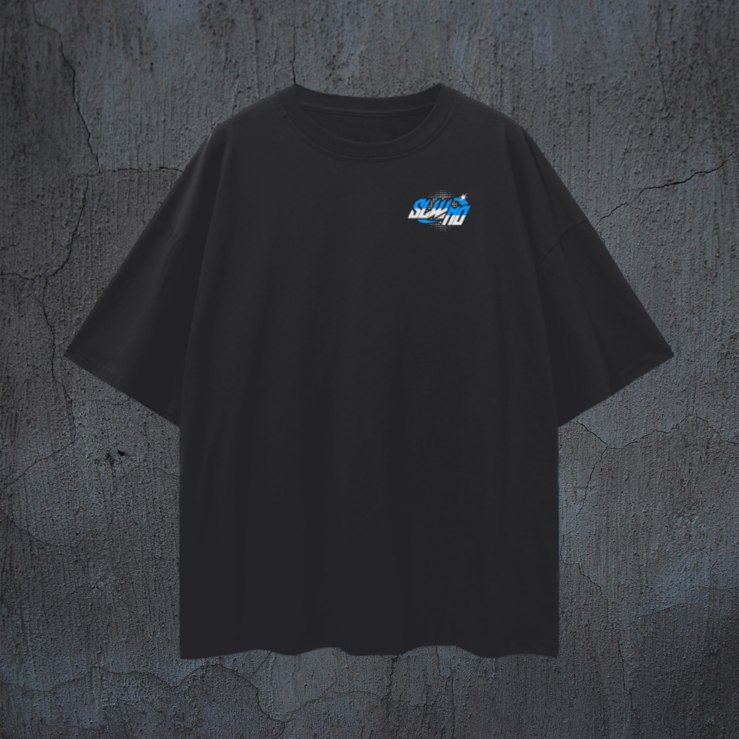 SLWMO Skull Future Drop Shoulder Heavyweight Tee