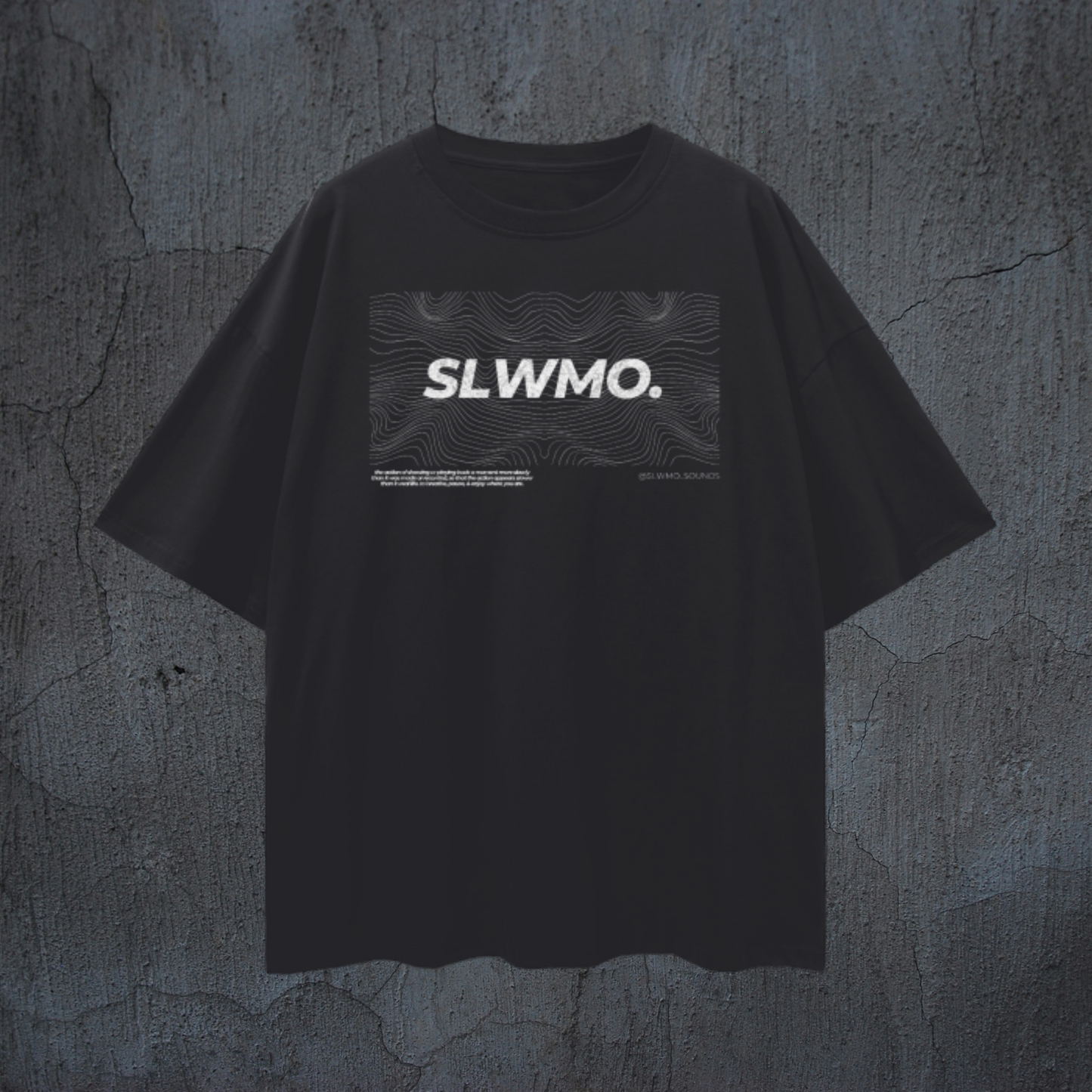SLWMO Wavy Drop Shoulder Heavyweight Tee